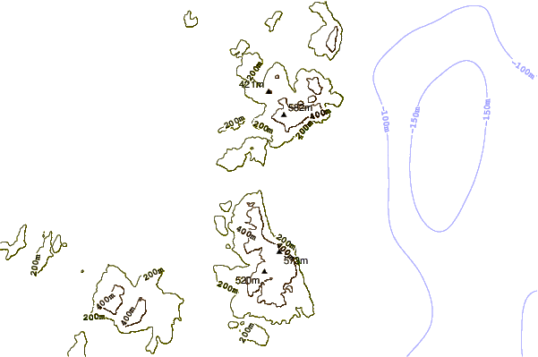 Shoreline around Eaglehawk Neck Beach