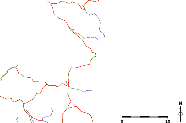 Roads and rivers around Eaglehawk Neck Beach