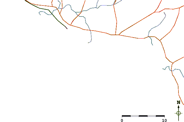 Roads and rivers around Eagles Nest
