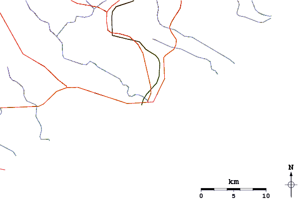 Roads and rivers around East Pier (Port Alfred)