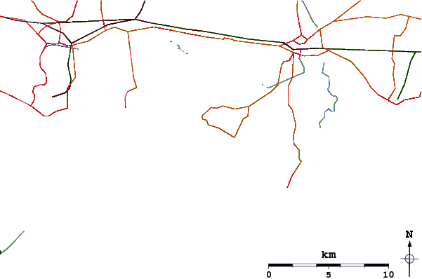 Roads and rivers around East Wittering
