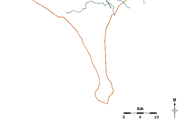 Roads and rivers around Eclipse