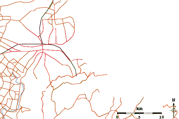 Roads and rivers around Eddies South Shore