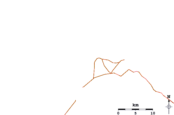 Roads and rivers around Egg Island