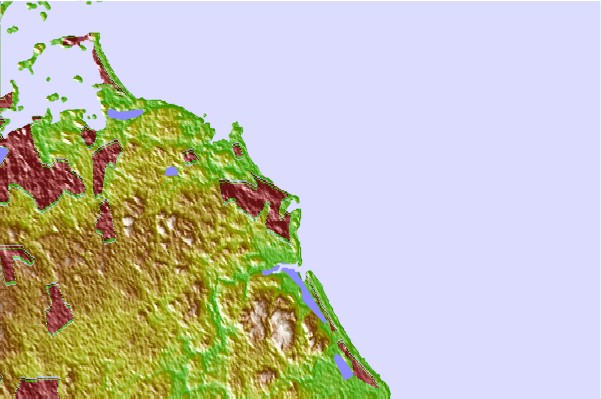 Surf spots located close to Egypt Beach
