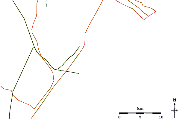 Roads and rivers around 8th Street Jetty