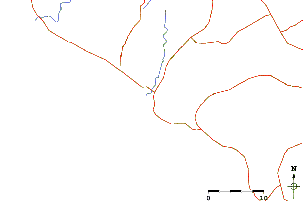 Roads and rivers around El Astillero
