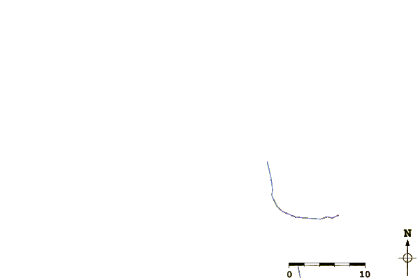 Roads and rivers around El Cantil