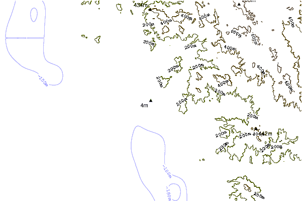 Shoreline around El Cardon