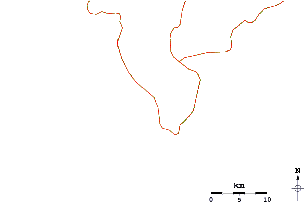 Roads and rivers around El Carmen