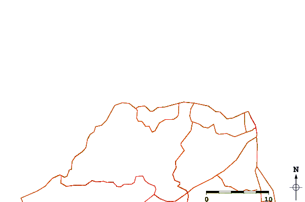 Roads and rivers around El Circo