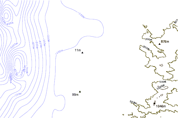 Shoreline around El Claron