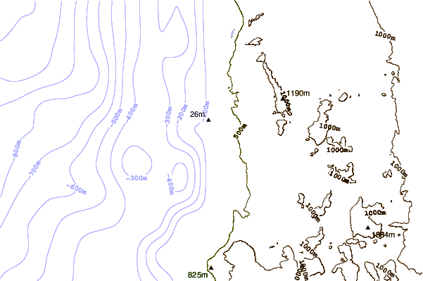 Shoreline around El Colegio