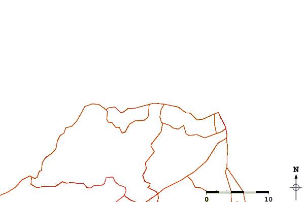 Roads and rivers around El Comedor