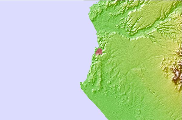 Surf spots located close to El Golf