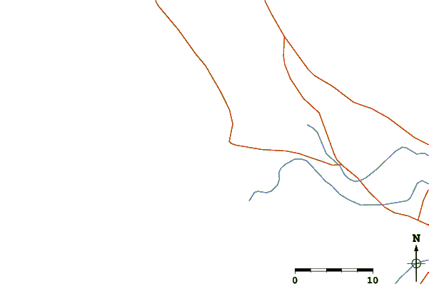 Roads and rivers around Chicama - El Hombre