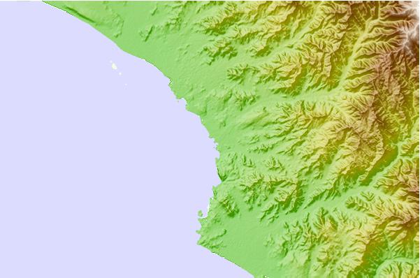Surf spots located close to El Huaico