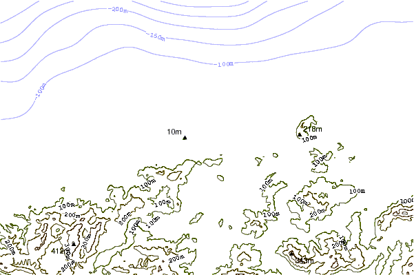 Shoreline around El Huerto