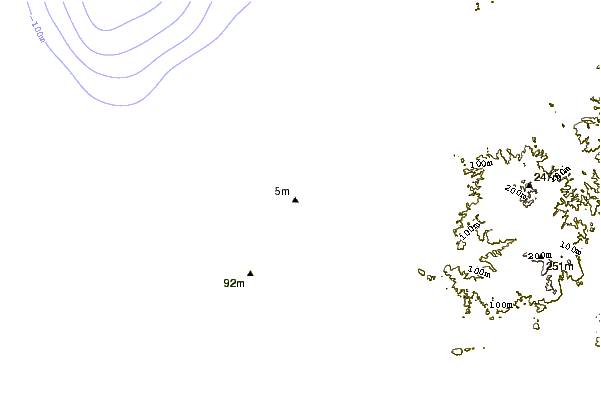 Shoreline around El Mansito