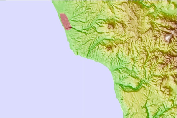 Surf spots located close to El Morro Point (K371/2)