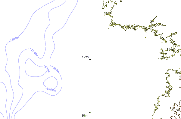 Shoreline around El Muelle
