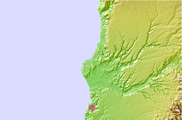 Surf spots located close to El Muelle