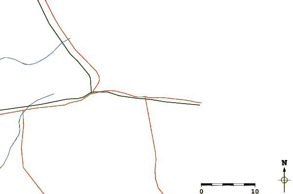 Roads and rivers around El Palito