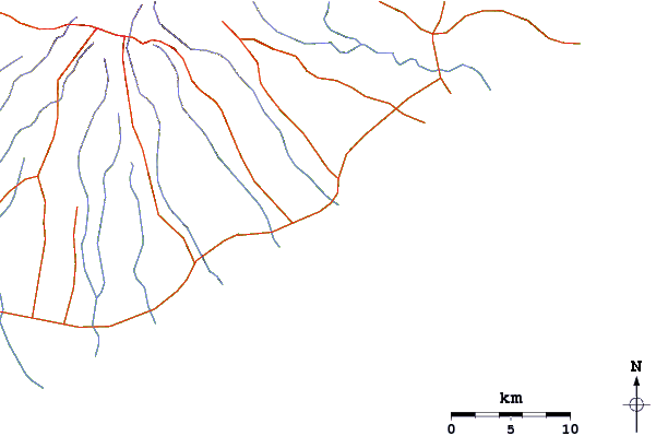 Roads and rivers around El Palmer