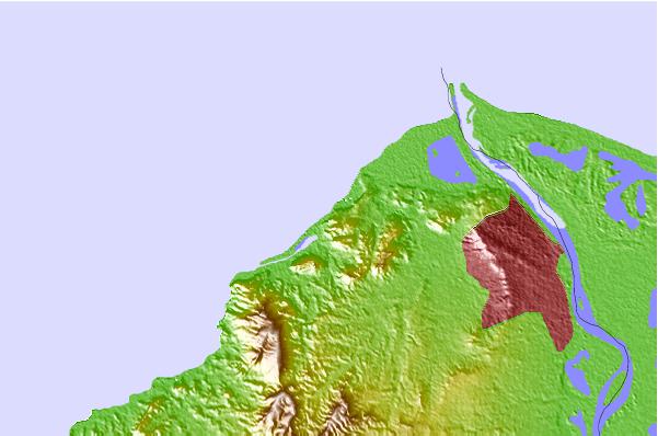 Surf spots located close to El Paredon