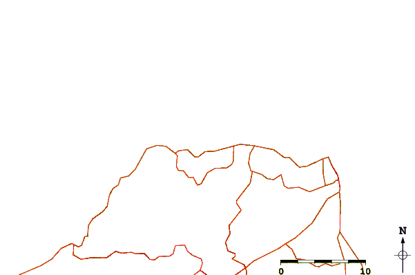 Roads and rivers around El Paso