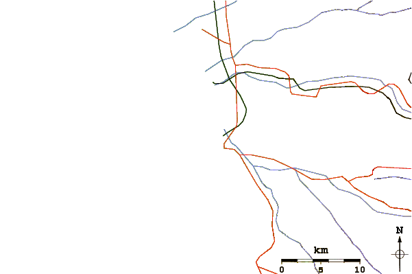 Roads and rivers around El Puerto