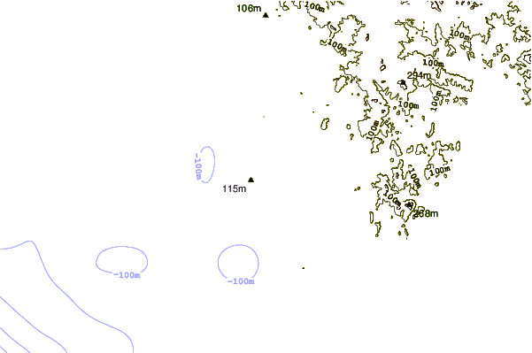 Shoreline around El Quijote