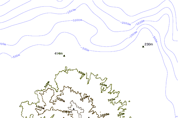 Shoreline around El Roque