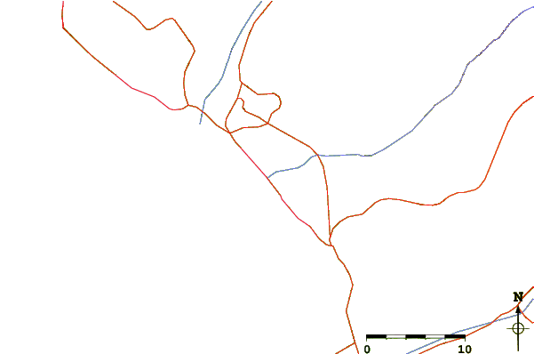 Roads and rivers around El Silencio