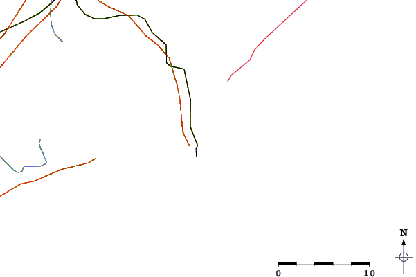 Roads and rivers around El Suicidio