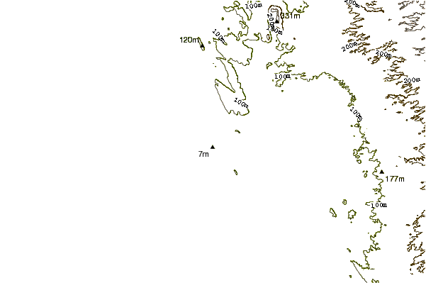 Shoreline around El Transito