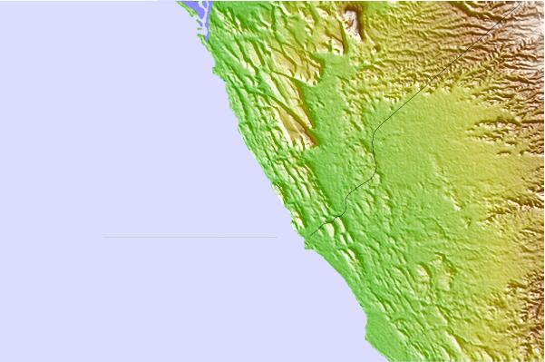 Surf spots located close to El Transito
