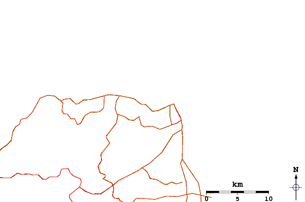 Roads and rivers around El Lloret