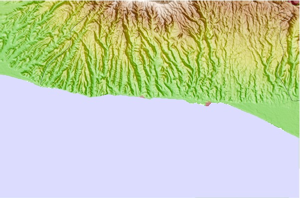 Surf breaks located close to El Zunzal
