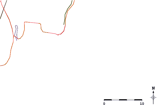 Roads and rivers around Elbow Ledge