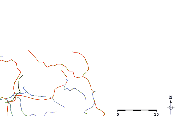 Roads and rivers around Elliot Bay