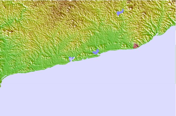 Surf spots located close to Elmina