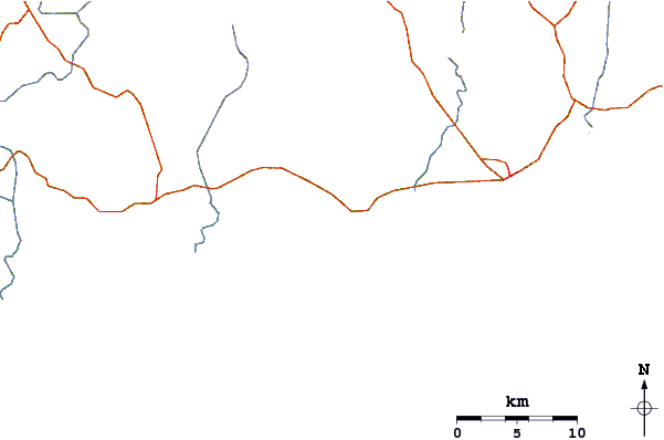 Roads and rivers around Elmina