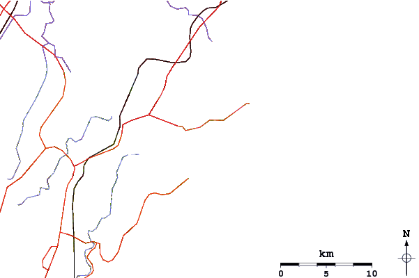 Roads and rivers around Elouera (Cronulla)