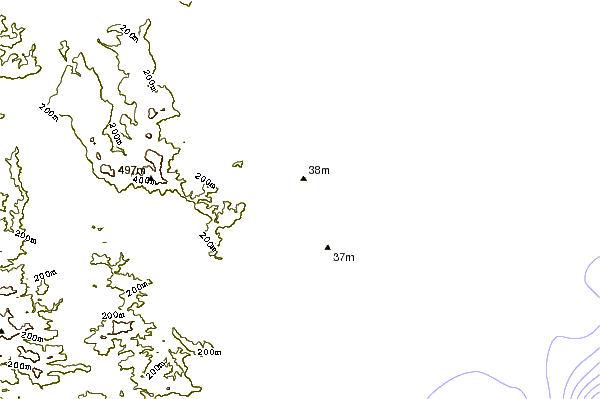 Shoreline around Emerald Beach