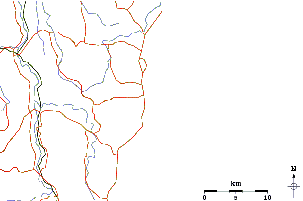 Roads and rivers around Emerald Beach