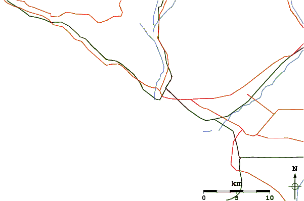 Roads and rivers around Emma Wood State Beach