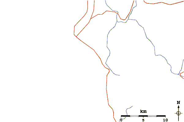 Roads and rivers around Enderts Beach