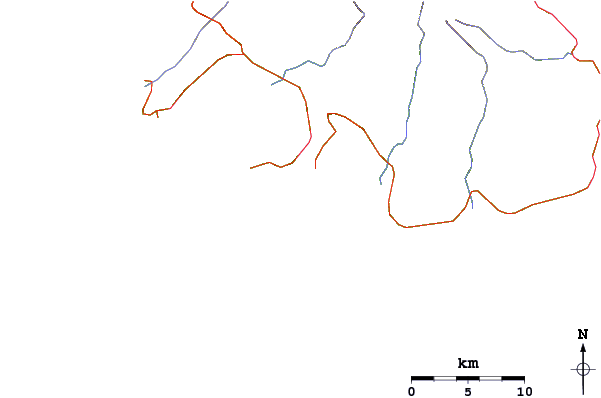 Roads and rivers around Erakor Point