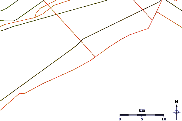 Roads and rivers around Erie Beach
